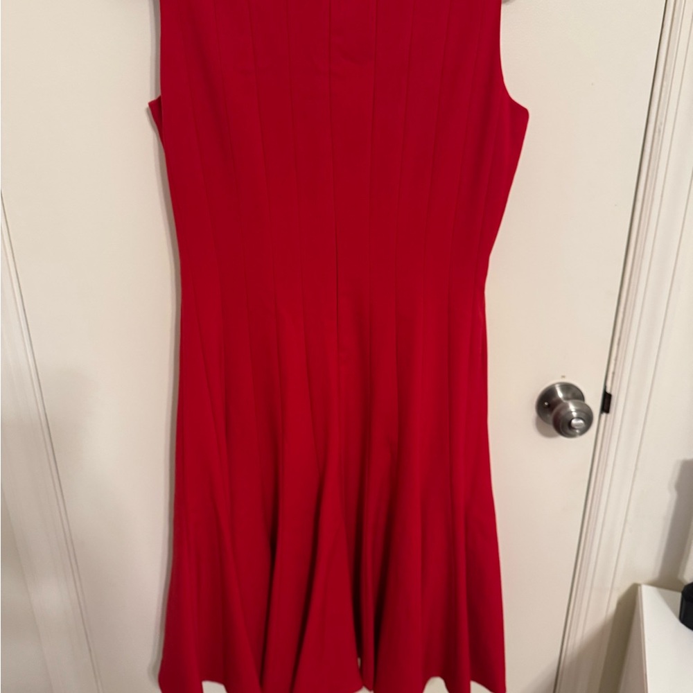 Calvin Klein Vibrant Red Midi Dress - Picture 5 of 9